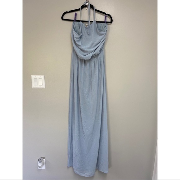 SMYM Heather Halter Maxi Steel Blue - Picture 4 of 8